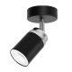 Czarna nowoczesna lampa reflektorowa metalowa regulowana do salonu Luminex