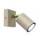 Lampa reflektorowa metalowa beżowo złota nowoczesna do gabinetu Luminex