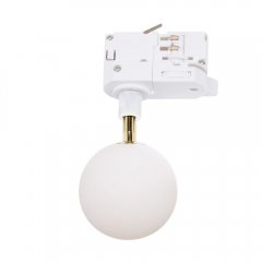 Lampa szynowa 3-fazowa biała kula do salonu ALI Zuma Line