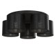 Lampa sufitowa czarna loftowa metalowa do salonu Luminex