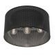Plafon czarny loft metalowy do salonu Luminex