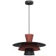 Czarno miedziana lampa wisząca nowoczesna metalowa regulowana do salonu Luminex