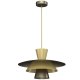 Lampa wisząca złota nowoczesna metalowa regulowana do salonu Luminex