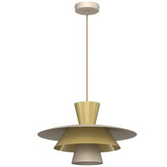 Lampa wisząca złota nowoczesna metalowa do salonu Luminex