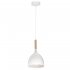 Biała lampa wisząca NOAK WOOD 1194 Luminex