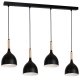 Lampa wisząca czarna metalowa skandynawska nad stół Luminex