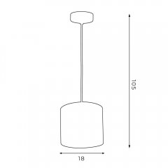 Lampa wisząca abażurowa ARDEN 3547 Luminex