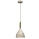 Lampa wisząca beżowo złota nowoczesna metalowa do salonu Luminex