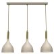 Lampa wisząca beżowo złota nowoczesna do salonu regulowana Luminex