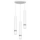 Lampa wisząca nowoczesna biała metalowa do salonu Luminex