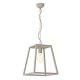 Beżowa lampa wisząca industrialna metalowa regulowana Luminex